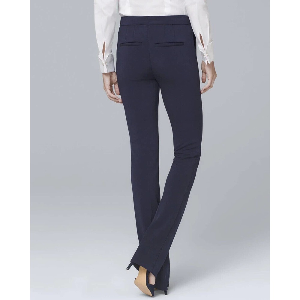 White House Black Market Essential The Slim Pants Navy Blue Women's 12 H13943 - Picture 6 of 12